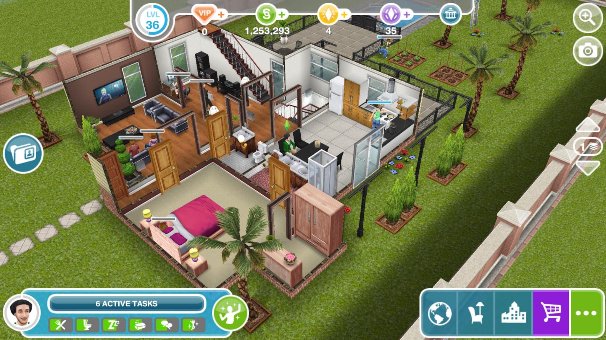 contoh desain rumah klasik The Sims Freeplay