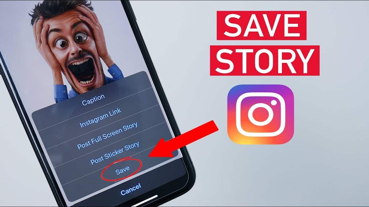 Unduh konten ke Instagram Stories